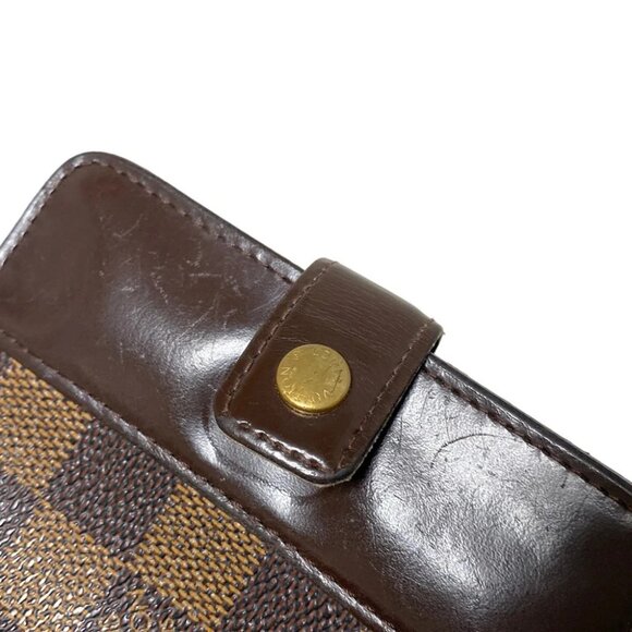 Auth LOUIS VUITTON Compact Zip N61668 Ebene Damier - CA0044 Bifold Wallet - Picture 2 of 11